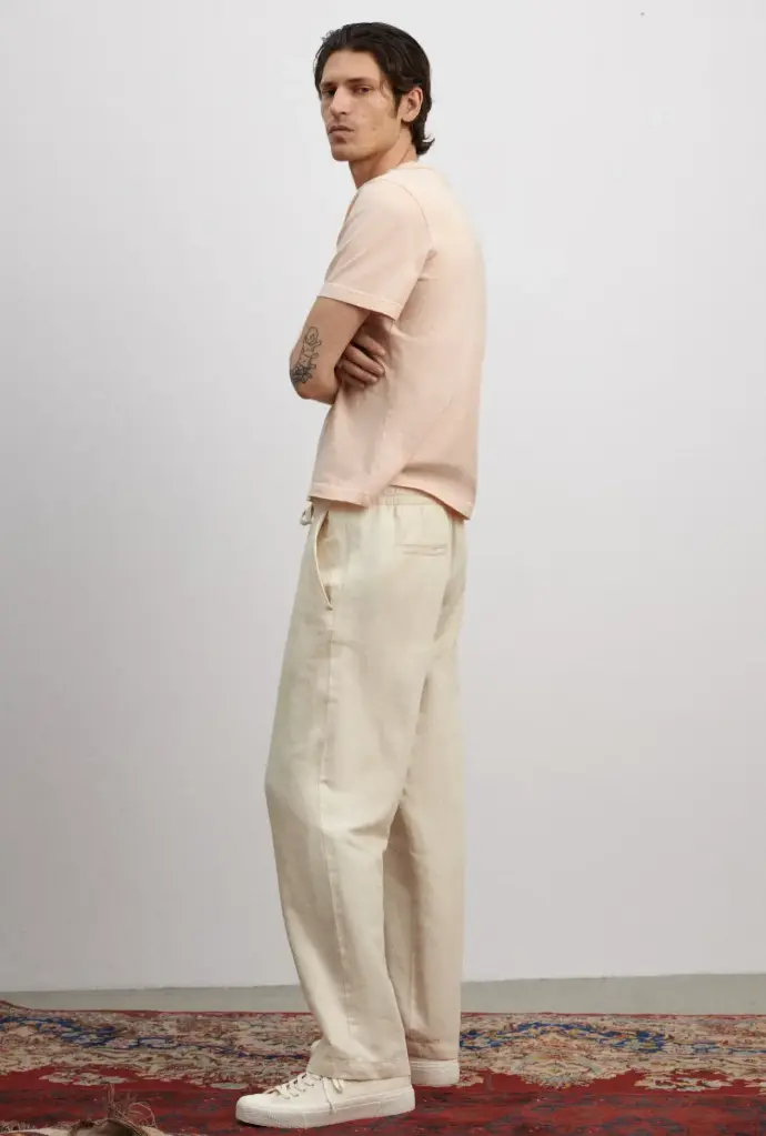 Relaxed fit linen trouser 