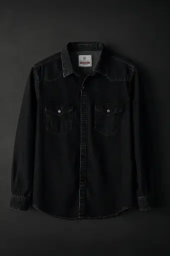Black Denim Shirt 