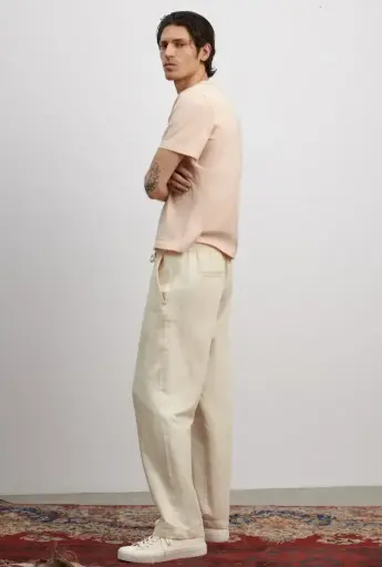 Relaxed fit linen trouser 